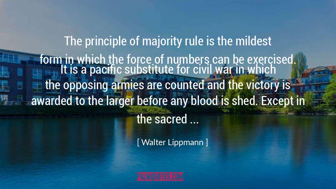The Force quotes by Walter Lippmann