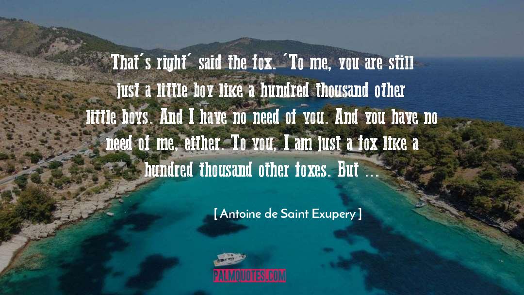 The Fox quotes by Antoine De Saint Exupery