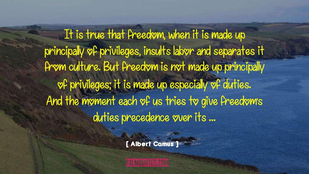 The Freedom To Be Safe quotes by Albert Camus