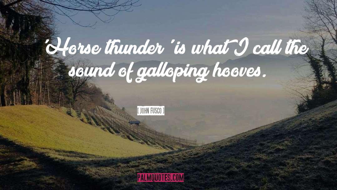 The Galloping Hour quotes by John Fusco