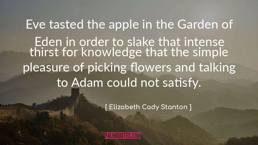 The Garden Of Eden quotes by Elizabeth Cady Stanton