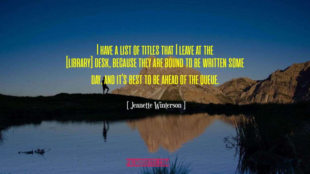 The Gatlin County Library quotes by Jeanette Winterson