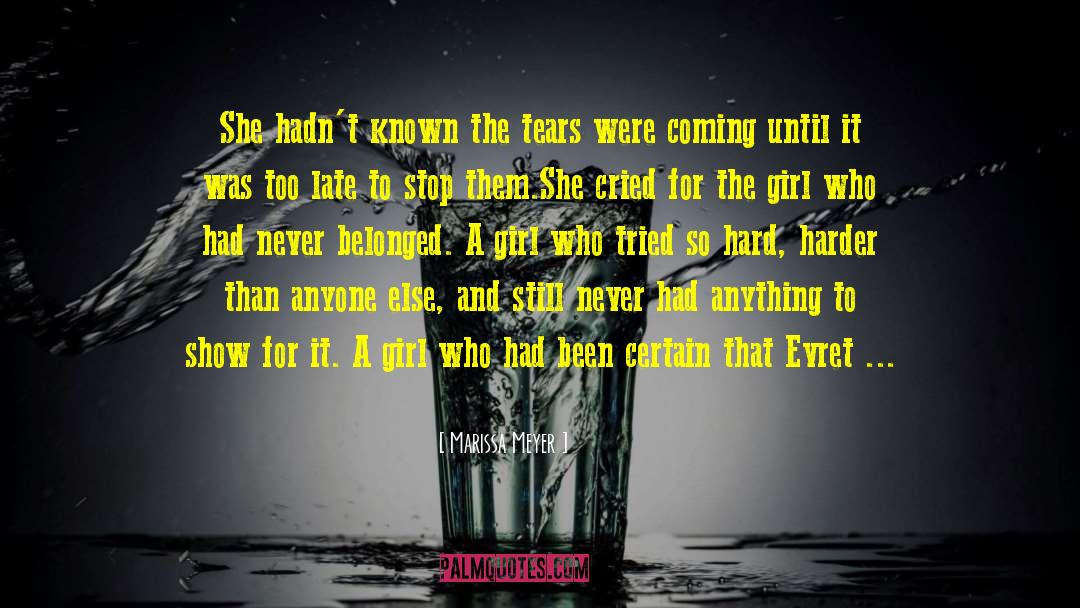 The Girl Who Cried Monster quotes by Marissa Meyer