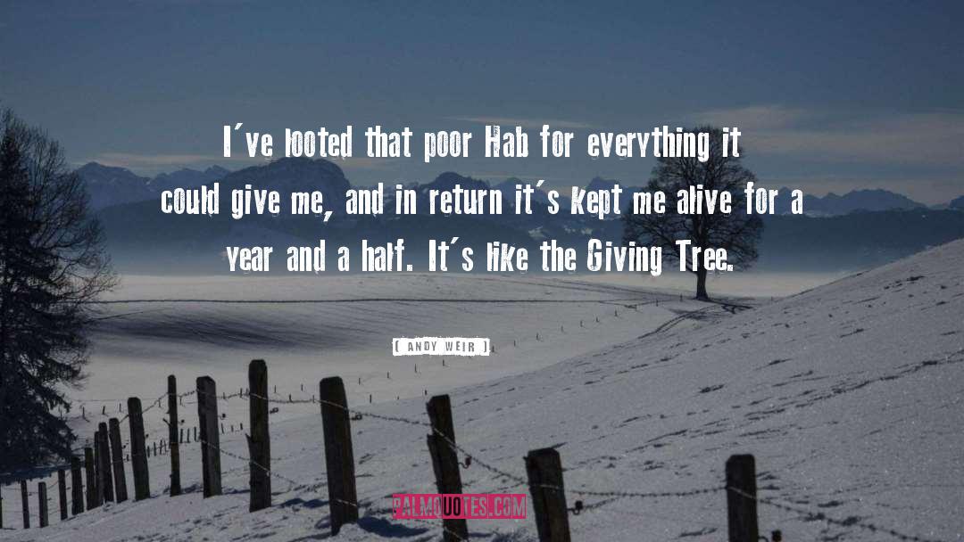 The Giving Tree quotes by Andy Weir
