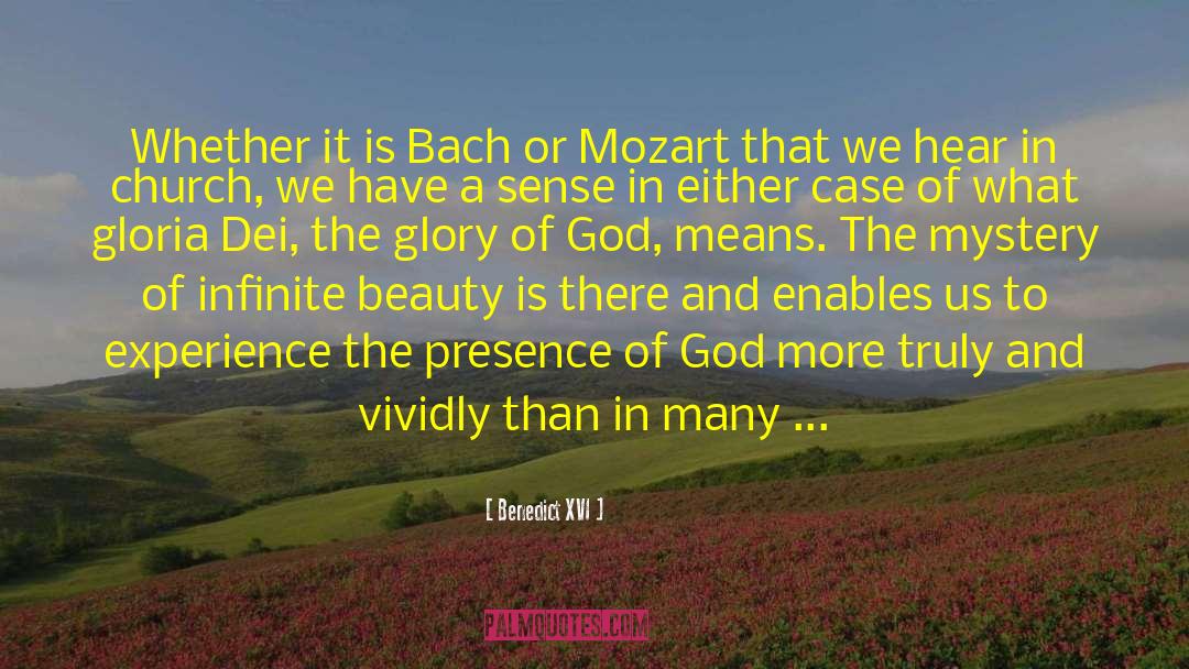 The Glory Of God quotes by Benedict XVI