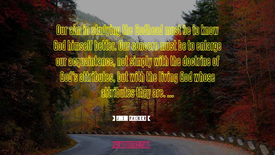 The Godhead quotes by J.I. Packer