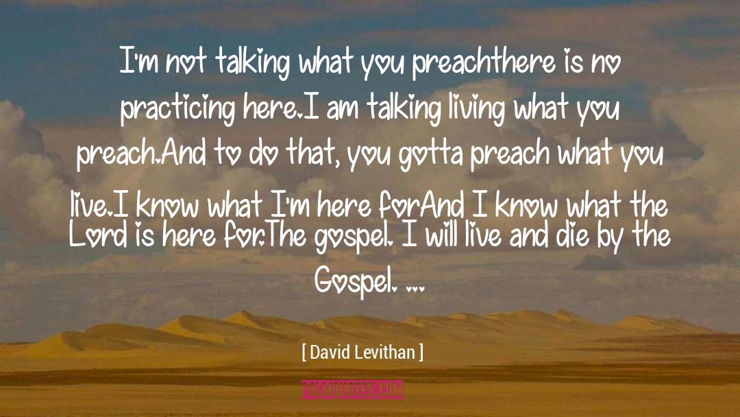The Gospel quotes by David Levithan
