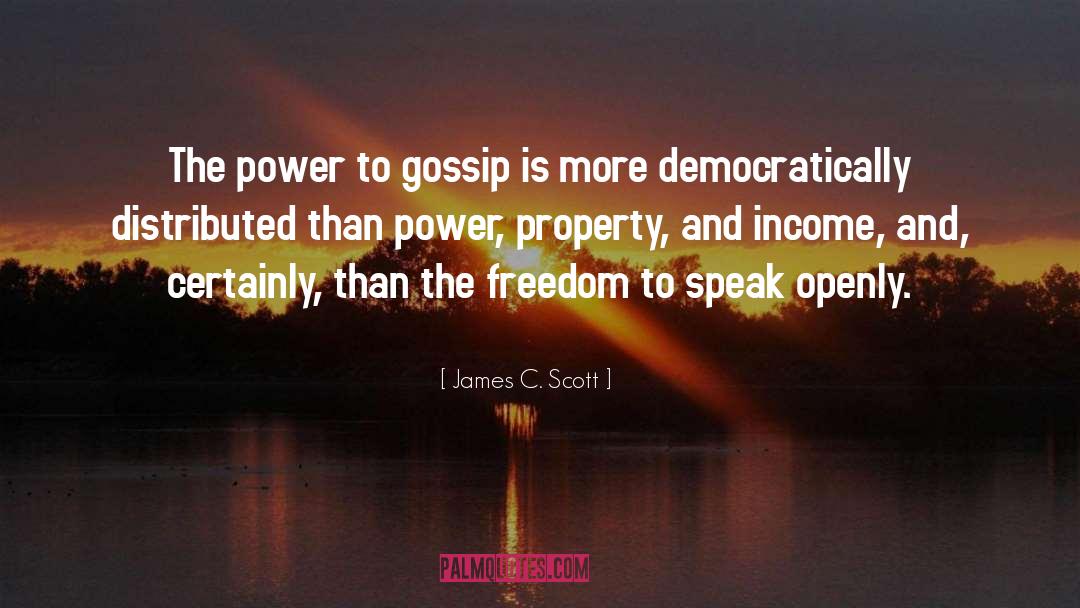 The Gossip Web quotes by James C. Scott