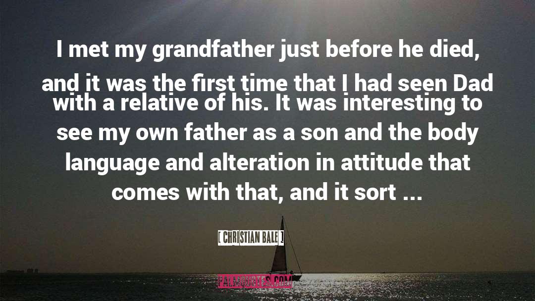 The Grandfather Paradox quotes by Christian Bale