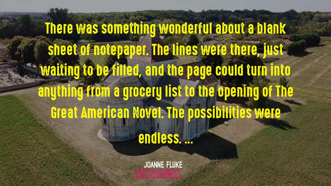 The Great American Novel quotes by Joanne Fluke
