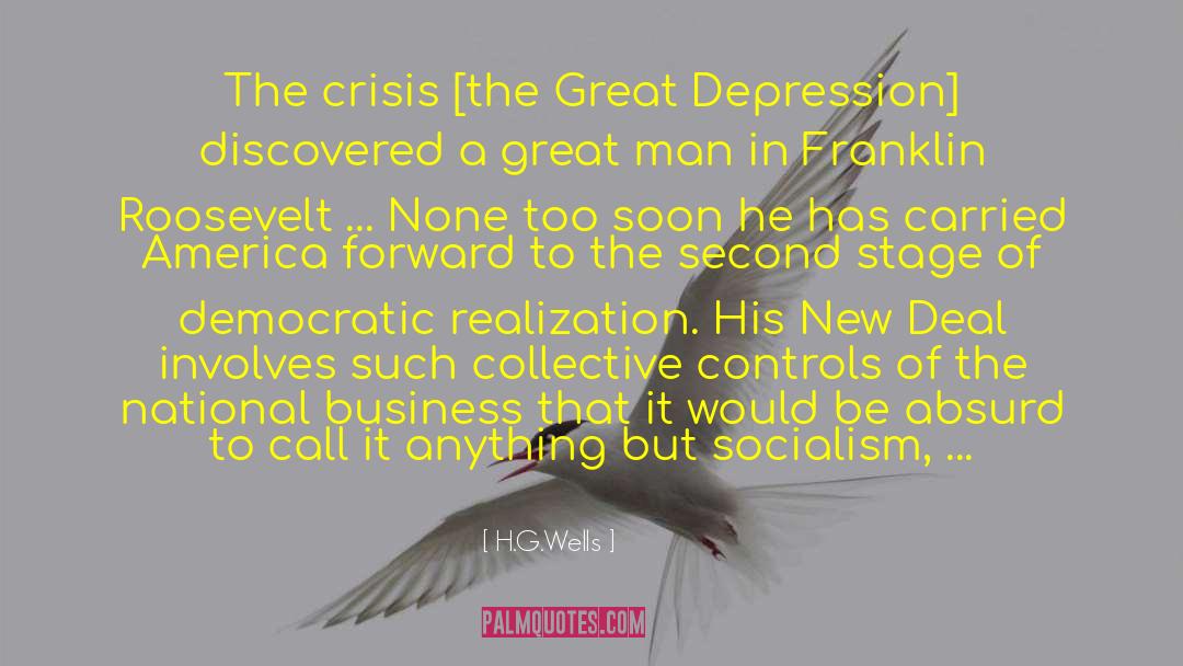 The Great Depression quotes by H.G.Wells