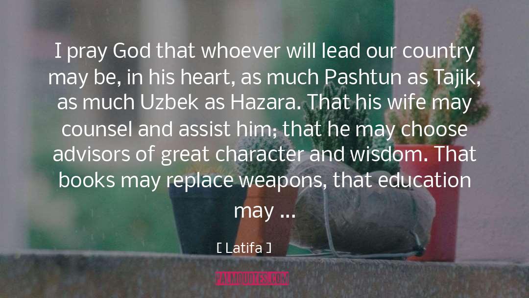 The Great Uzbek Language quotes by Latifa