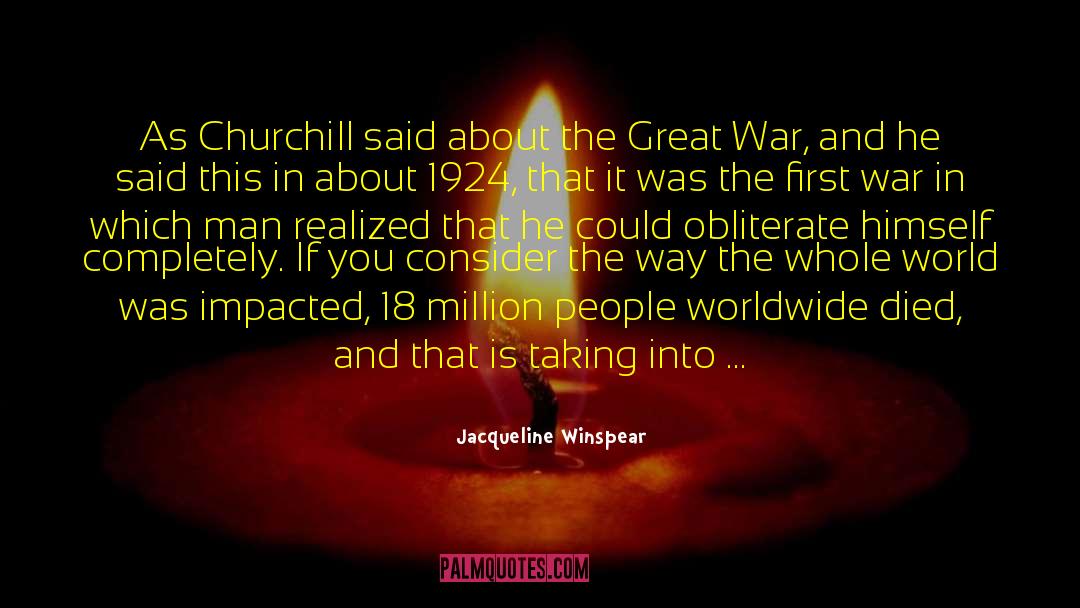 The Great War quotes by Jacqueline Winspear