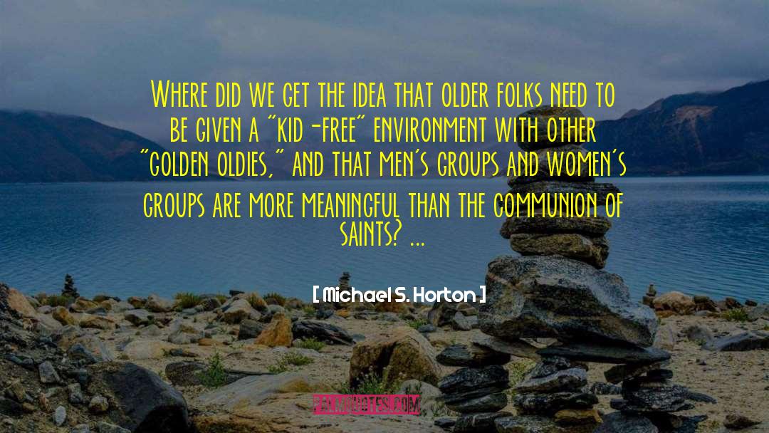The Groups S Perfect Description quotes by Michael S. Horton