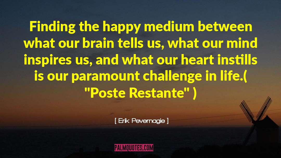 The Happy Medium quotes by Erik Pevernagie