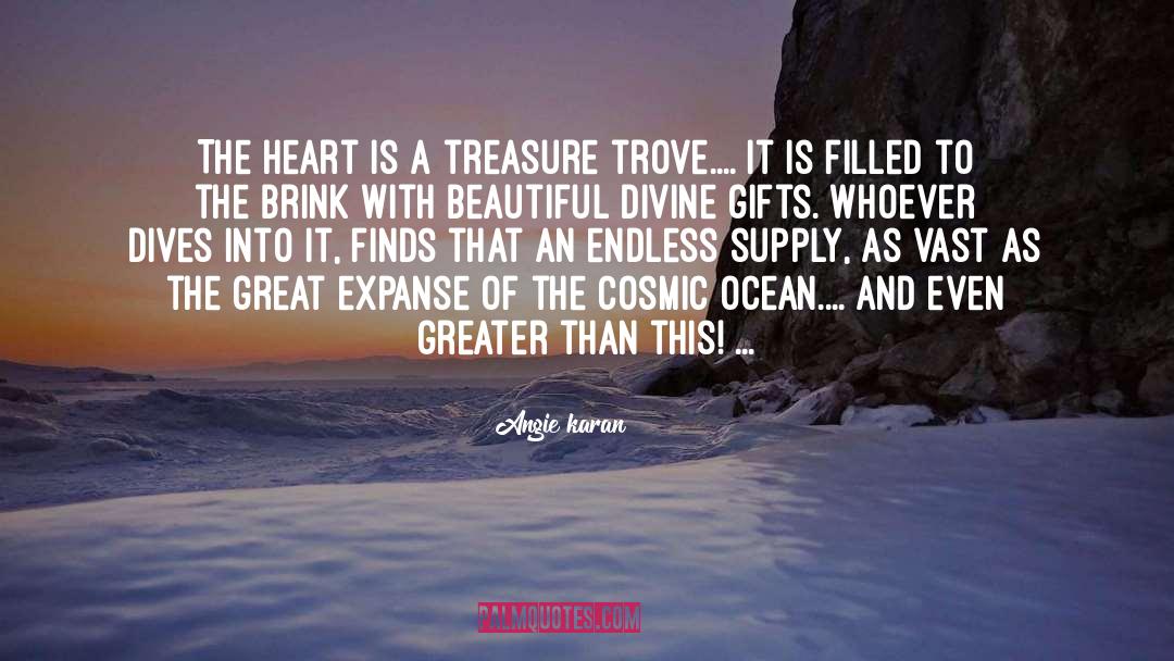 The Heart quotes by Angie Karan