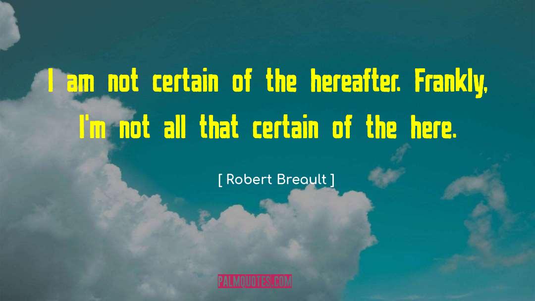 The Hereafter quotes by Robert Breault