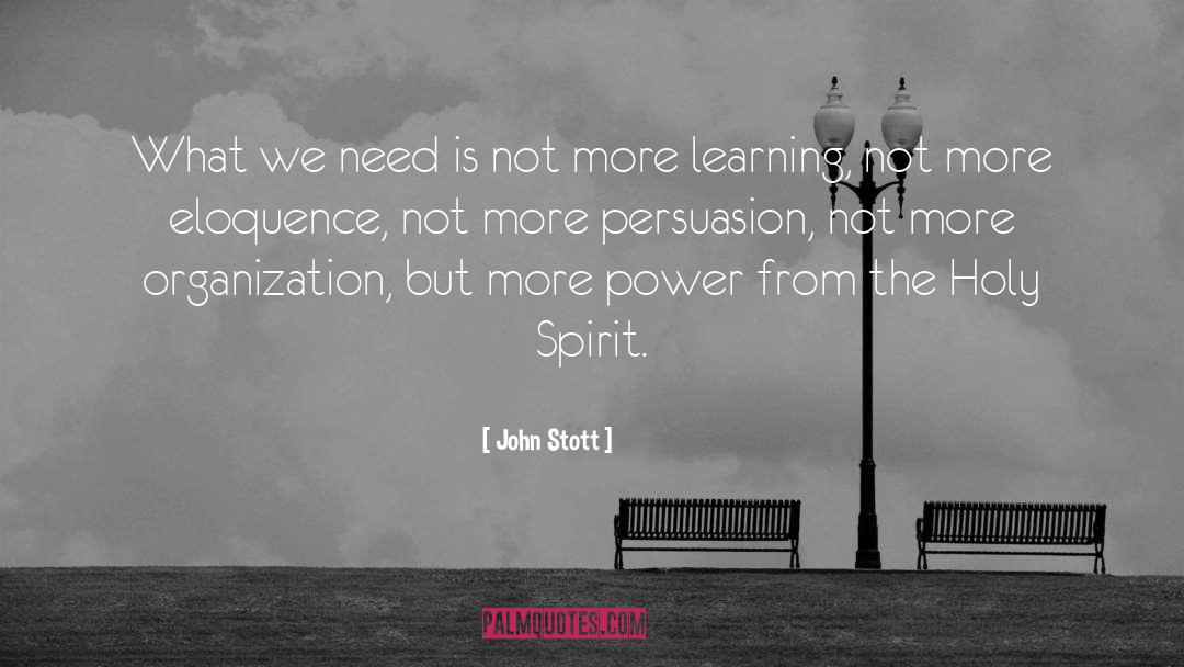 The Holy Spirit quotes by John Stott