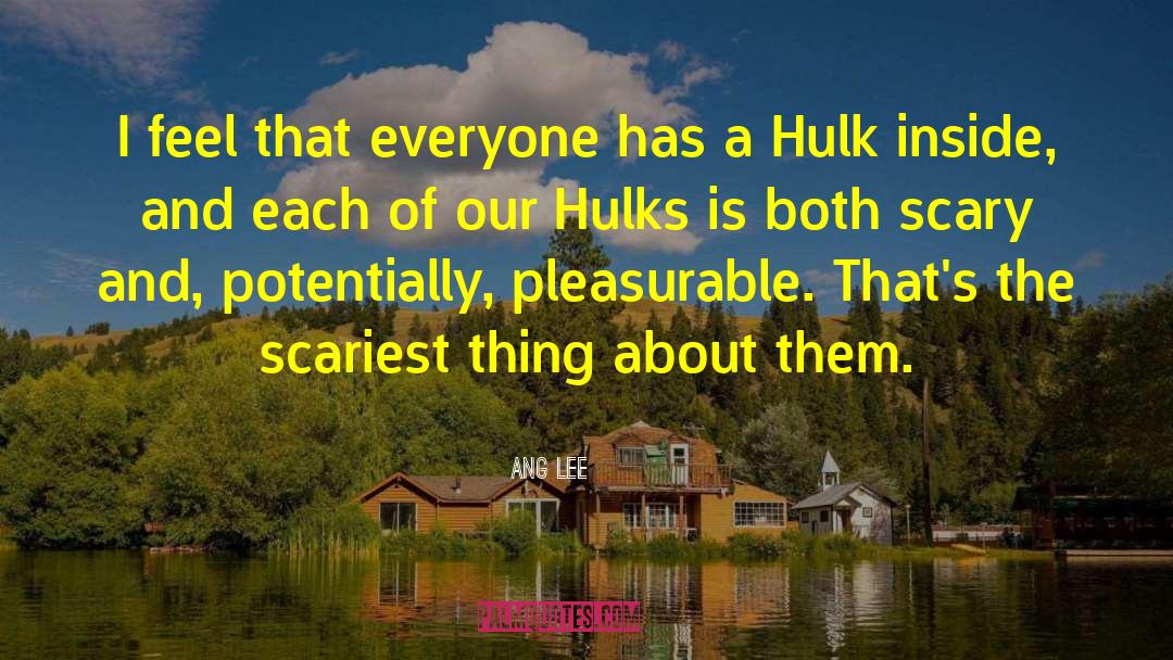 The Hulk Marvel quotes by Ang Lee