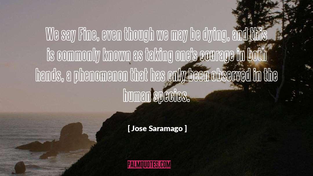 The Human Species quotes by Jose Saramago