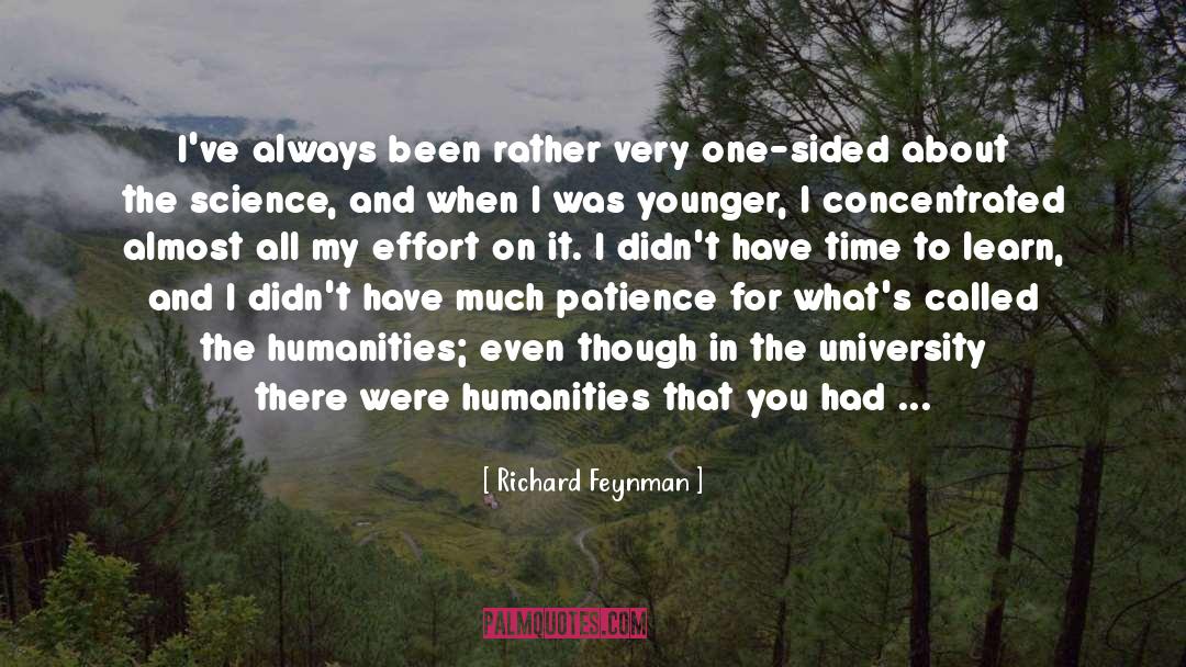 The Humanities quotes by Richard Feynman