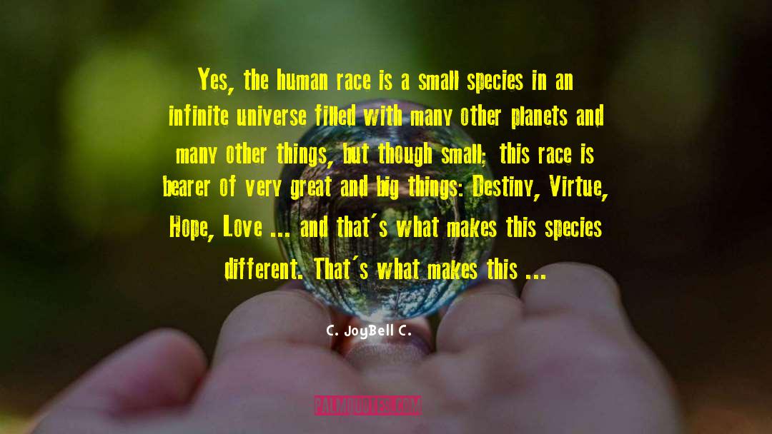 The Importance Of The Human Race quotes by C. JoyBell C.
