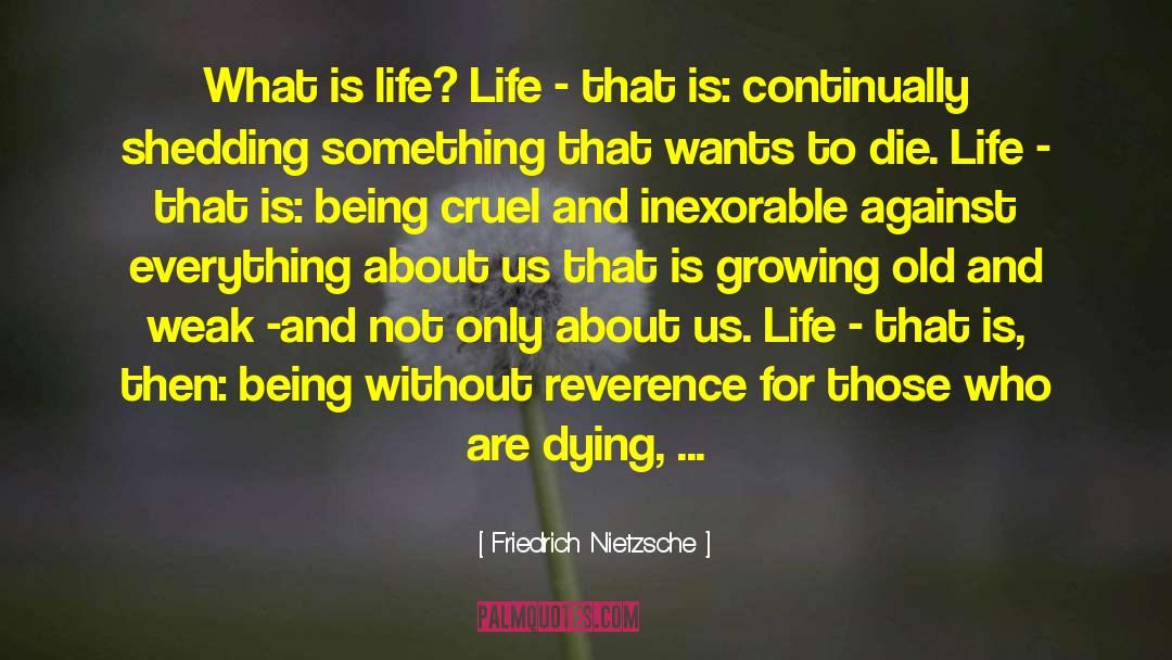The Inexorable quotes by Friedrich Nietzsche