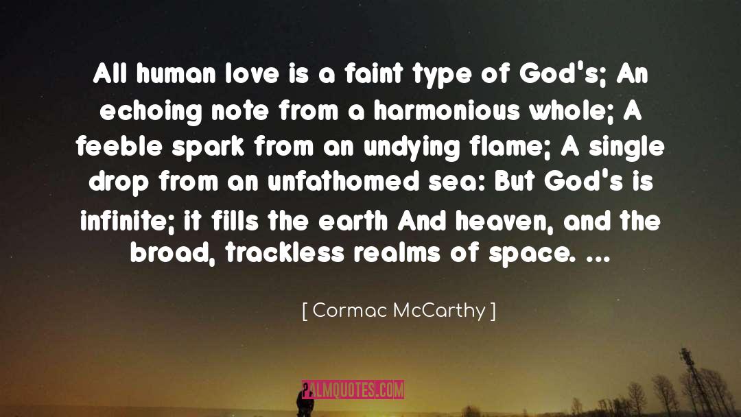 The Infinite Spark Of Being quotes by Cormac McCarthy