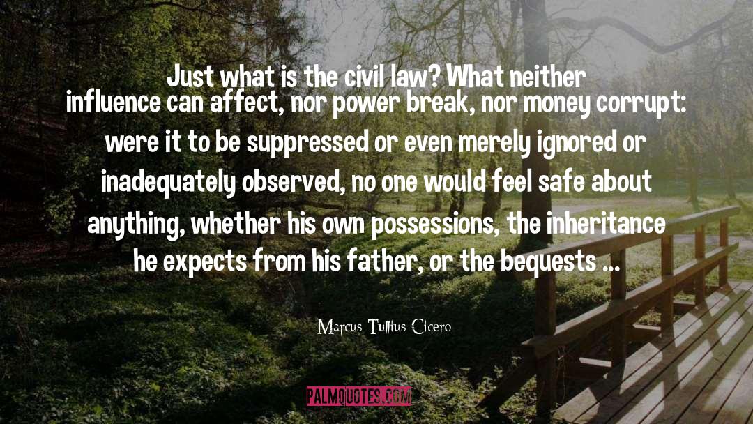 The Inheritance quotes by Marcus Tullius Cicero