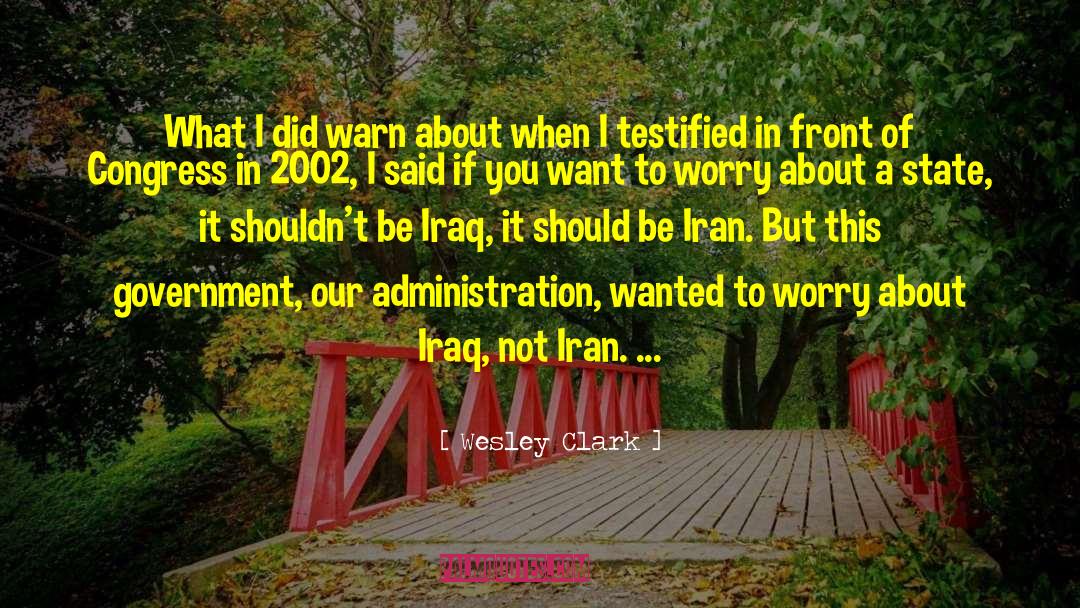 The Islamic Repulic Of Iran quotes by Wesley Clark