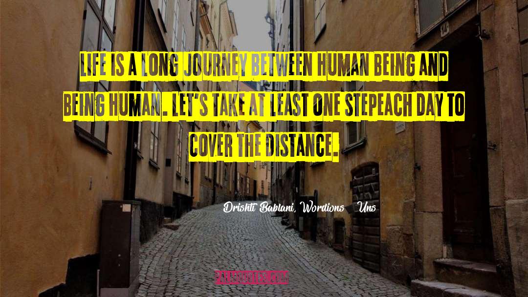 The Journey Is Important quotes by Drishti Bablani, Wordions | Uns