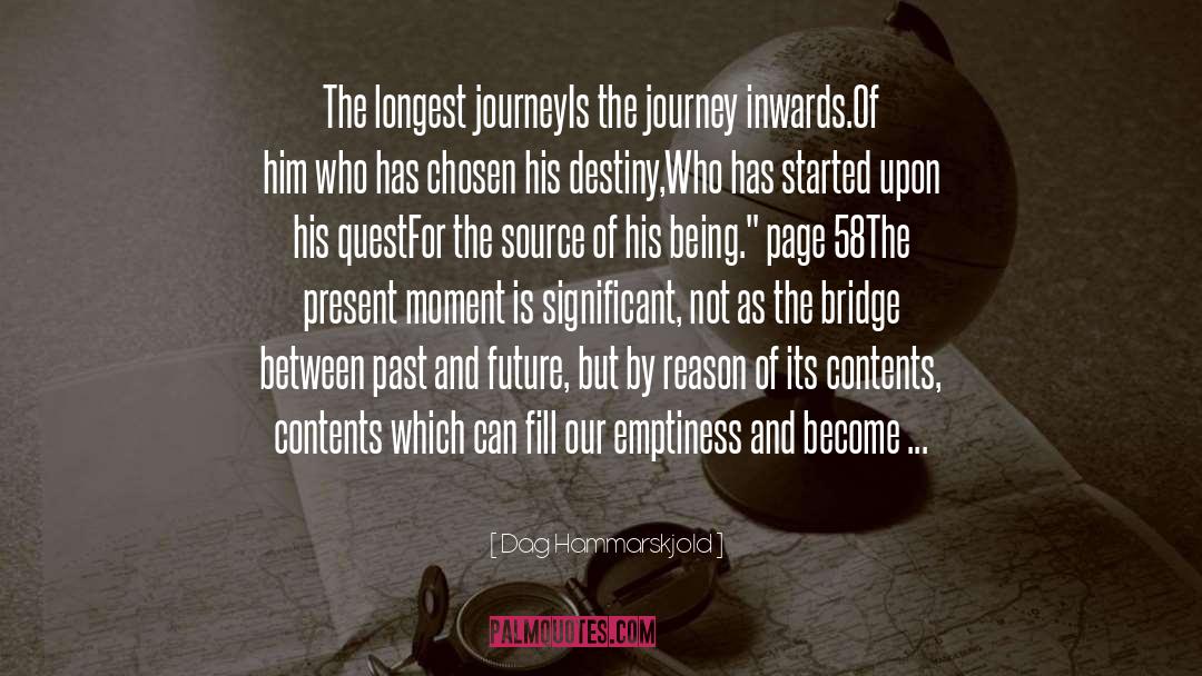 The Journey Is Important quotes by Dag Hammarskjold