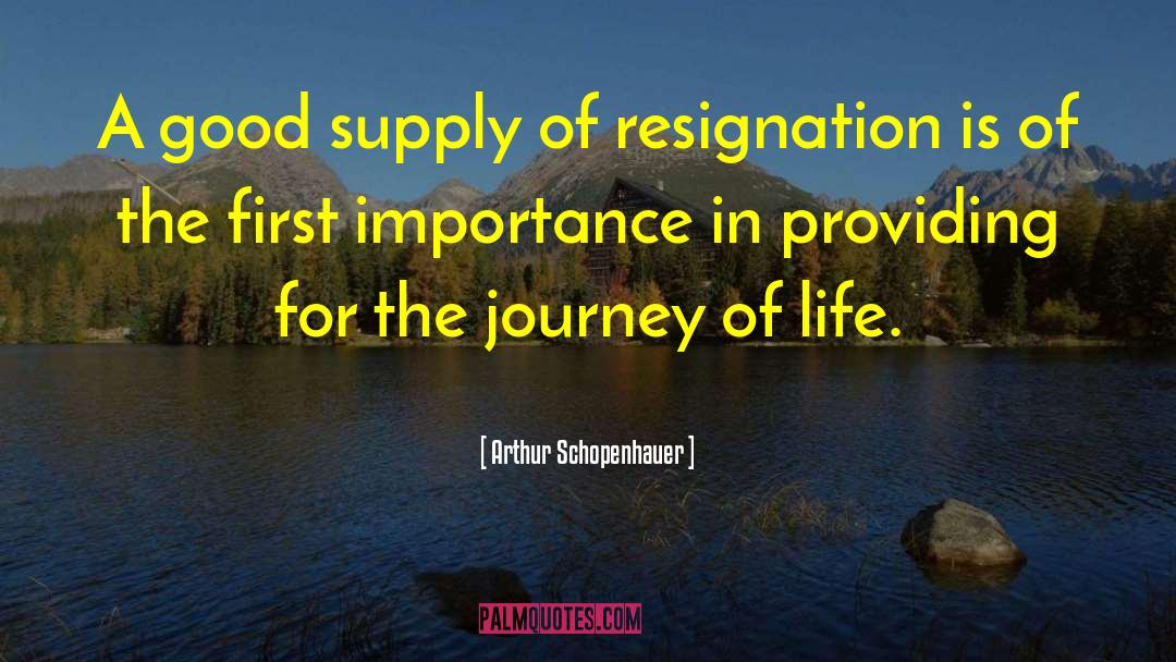 The Journey Of Life quotes by Arthur Schopenhauer