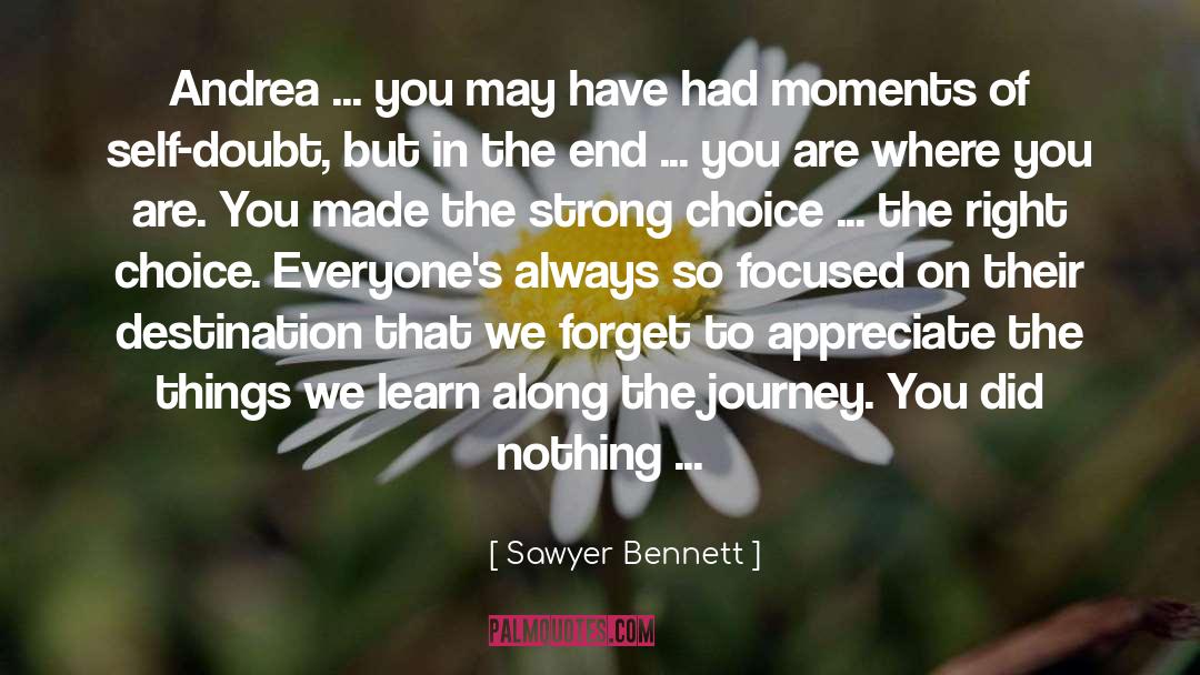 The Journey Of Self Discovery quotes by Sawyer Bennett