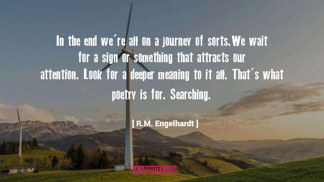 The Journey Poetry Series quotes by R.M. Engelhardt