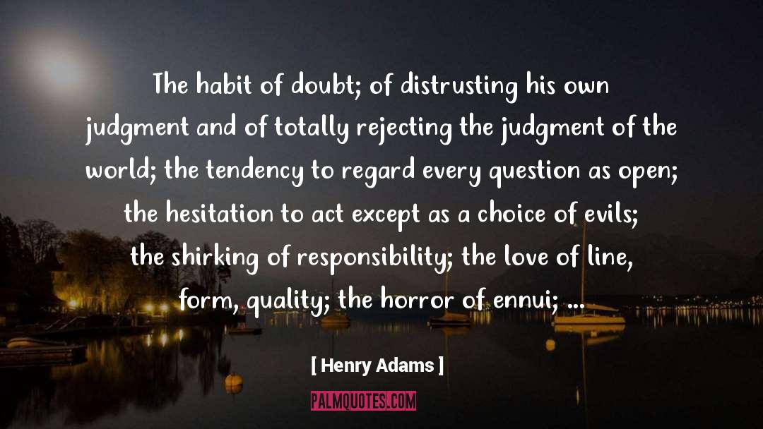 The Judgment quotes by Henry Adams