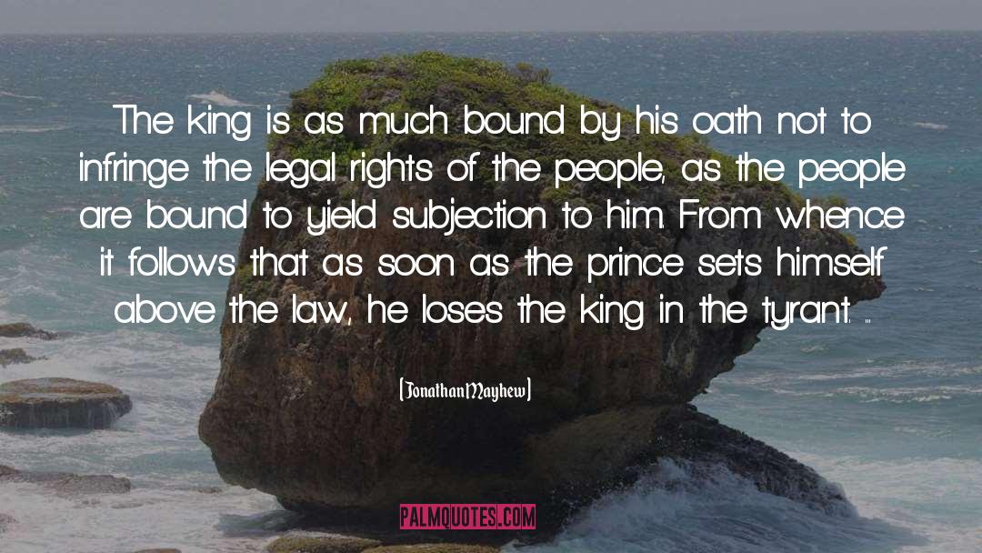 The King quotes by Jonathan Mayhew