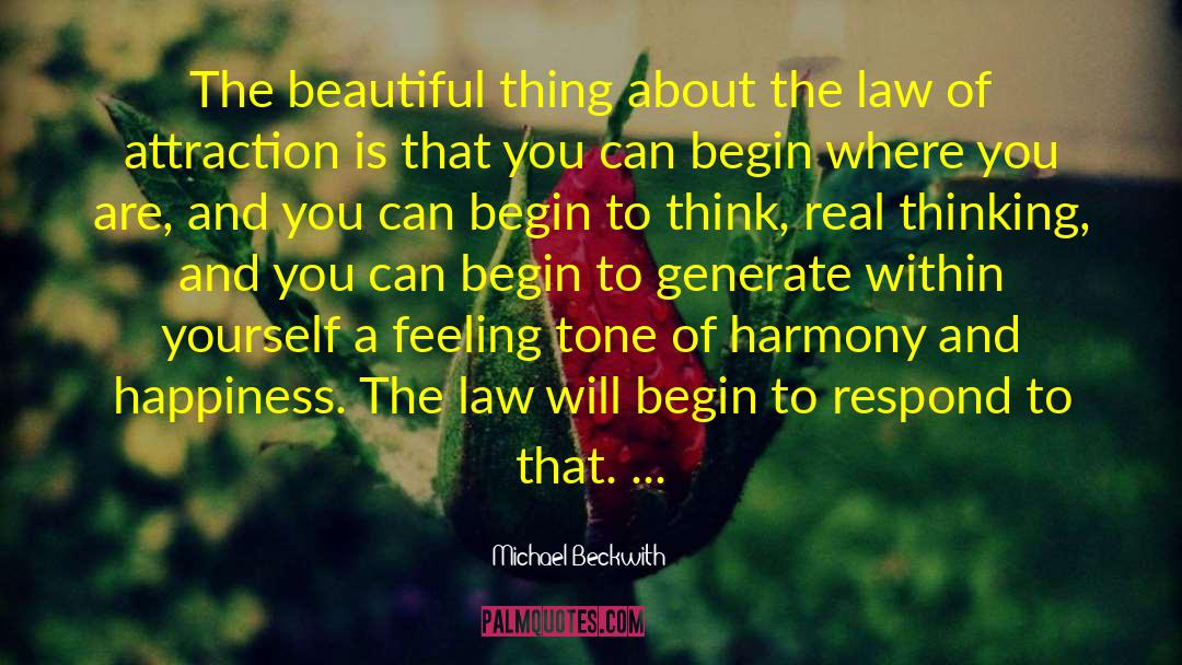 The Law Of Attraction quotes by Michael Beckwith