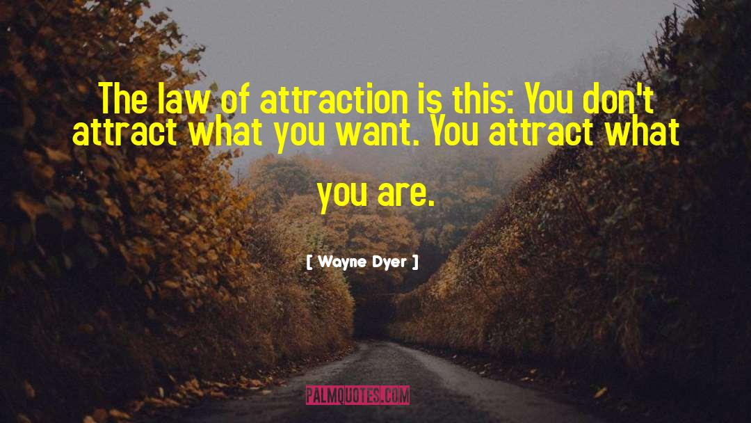 The Law Of Attraction quotes by Wayne Dyer