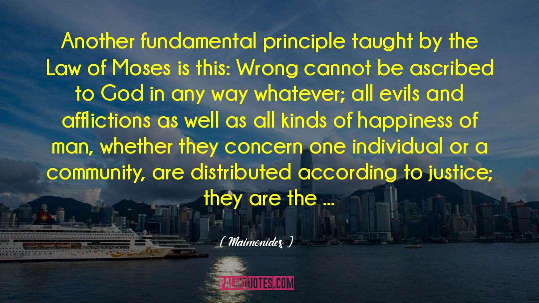 The Law Of Moses quotes by Maimonides