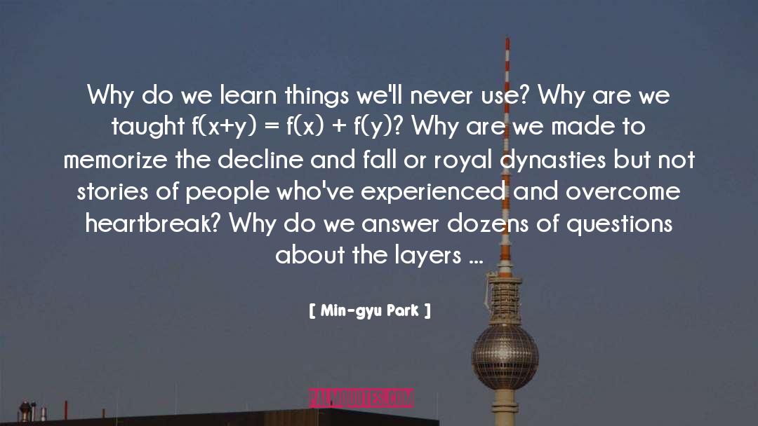 The Layers quotes by Min-gyu Park