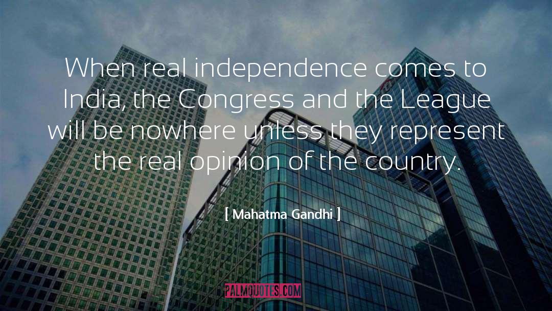 The League quotes by Mahatma Gandhi