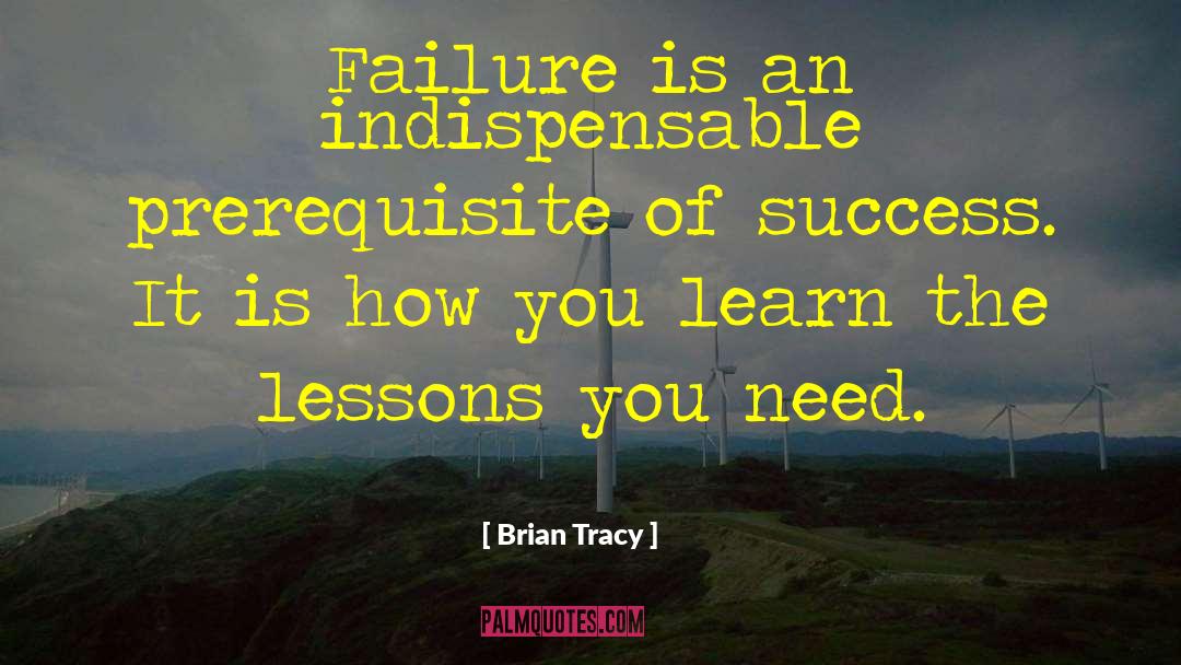 The Lessons quotes by Brian Tracy