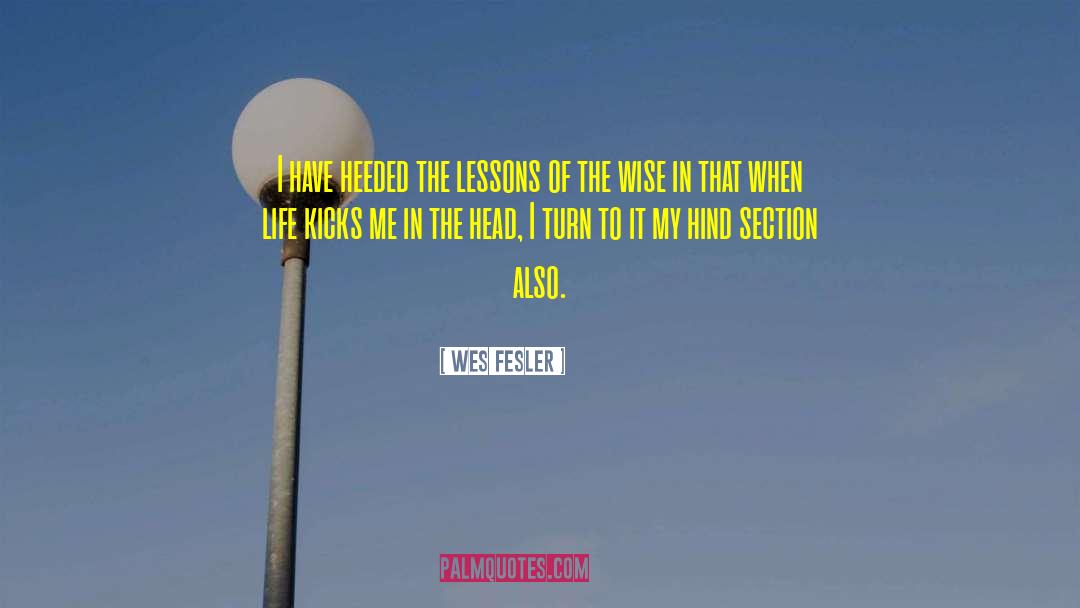 The Lessons quotes by Wes Fesler