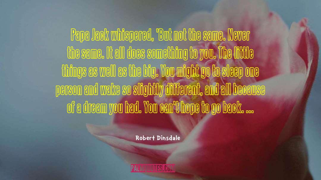 The Little Things quotes by Robert Dinsdale