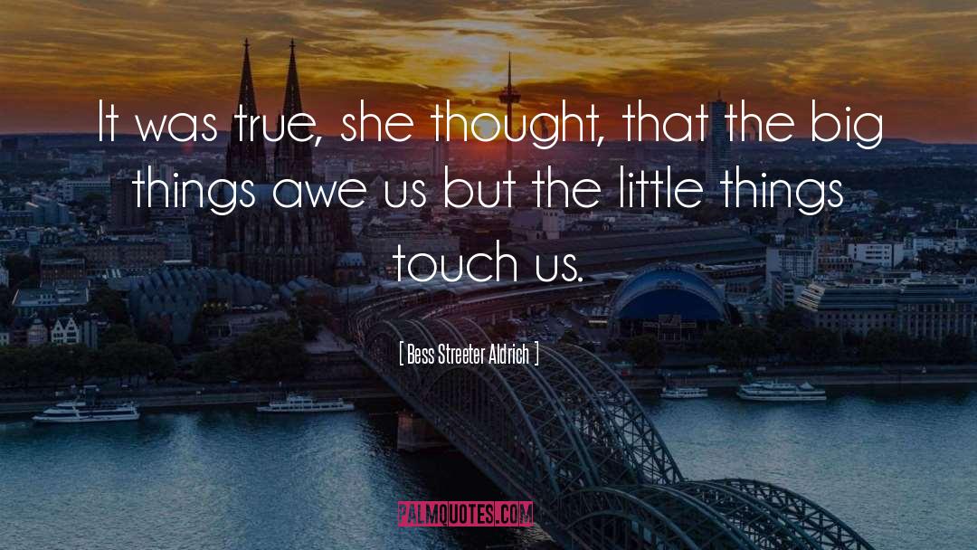 The Little Things quotes by Bess Streeter Aldrich