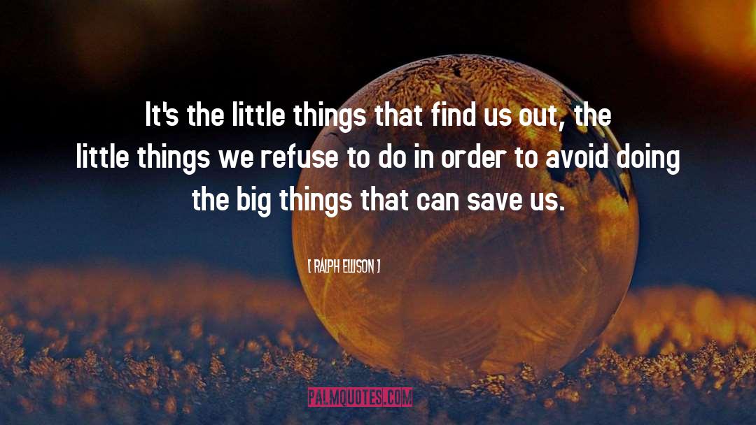 The Little Things quotes by Ralph Ellison