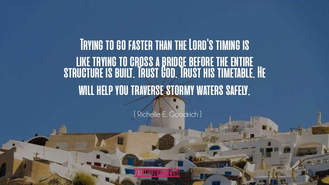 The Lord S Timing quotes by Richelle E. Goodrich