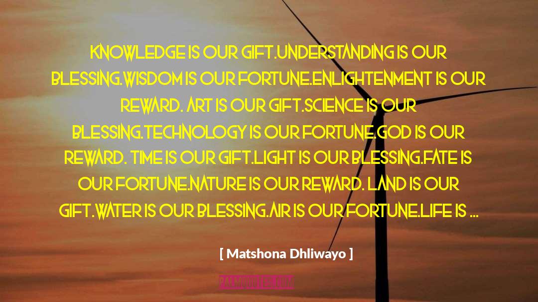 The Lords Blessing quotes by Matshona Dhliwayo