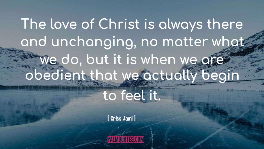 The Love Of Christ quotes by Criss Jami